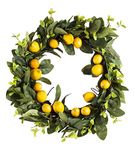 New Creative Boutiful Lemon 24-inch Outdoor Safe Wreath
