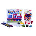 dabble All in One Paint Kit + Playart Crayons Combo | Washable Paints | Reusable Colouring Pages | Inspires Multi-Sensory Colouring Experience | Creative Art Kit, Return Gift for Kids | for Ages 3+