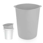 5 Gallon Bucket Liner, Silicone Rubber Bucket Saver Reusable Bucket Lining with Graduated Measurement for Concrete Paint Mix and Thinset (Grey)