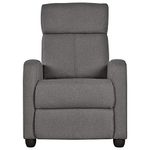 Yaheetech Adjustable Recliner Chair Fabric Relining Armchair Sofa for Home Theater/Living Room Gray