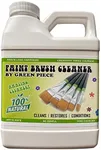 Green Piece® Paint Brush Cleaner and Restorer for Art Paint Brushes - 100% Natural - Non-Toxic - Wet or Dry Paint - No Chemicals - Oil or Acrylic Paints, Wood and Metal - Amazing Power - 18 Oz