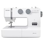 Feiyue FYe310 Full Size Sewing Machine with Foot Pedal, 105 Stitch Applications, Controllable Pedal Speed, Powerful Servo Motor, Great for Beginners (White)