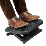 Mind Reader Rest, Ergonomic Foot, Pressure Relief for Comfort, Back, and Body, 3 Height, Black