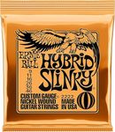 Ernie Ball Hybrid Slinky Guitar Strings 2222 - includes 6 free Giocoso plectrums