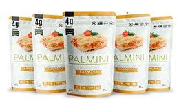 Palmini Lasagna | Low-Carb, Low-Calorie Hearts of Palm Pasta | Keto, Gluten Free, Vegan, Non-GMO | As seen on Shark Tank | (12 Ounce Pouch - Pack of 6)