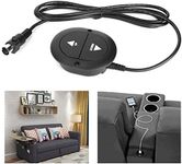 Electric Sofa Controller Recliner Power Switch Power Recliner Switch 2 Button 5 Pin Switch Remote Control Replacement Hand Micro Switch Directly Use Motor Hole (Terminal) 22awg 4