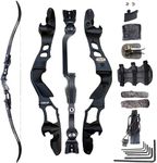 TBOW 62“ ILF Recurve Bow with Gordon Limbs 30-60Lbs for Adult Archery Competition Athletic Right Hand (30Lbs)