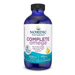 Nordic Naturals Complete Omega 3 Fish Oil Supplement | 1270 Mg Omega 3 Fish Oil | EPA & DHA Supplement With Gla, Oa | Fish Oil Omega 3 6 9 Dietary Supplement | Lemon Fish Oil Syrup 8 Fl Oz 237 ml