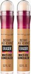 Maybelline New York Instant Age Rewind Eraser Dark Circles Treatment Matte Acne Prone Medium, Full Coverage Concealer Stick, Caramel, 0.4 Fluid Ounce, 1 Count