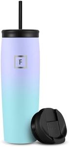 IRON °FLASK Gobelet Nomad - 28 oz, 2 couvercles (paille/rabattable), bouteille en acier inoxydable isolée sous vide, double paroi moderne, TN_28 CottonCandy