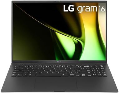 LG gram 16-inch Lightweight Laptop, Intel Evo Edition - AI-enabled Intel Core Ultra 7 Processor, Windows 11 Home, 32GB RAM, 2TB SSD, Black