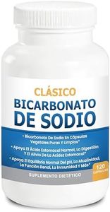 Bicarbonato de Sodio clásico 650 mg USO orgánico Natural Pastillas de bicarbonato de Sodio en polvo Tabletas de bicarbonato de Sodio (cápsulas) Alcalinidad del ácido del estómago 120 cápsulas