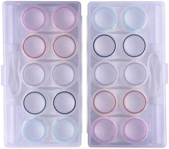 APZDFGIFCD Clear Contact Lens Case, Contact Lens Organizer Case with Carrying Travel Holder -10 Pack