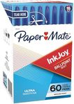 Paper Mate InkJoy 50ST Ballpoint Pens, Medium Point (1.0mm), Blue, 60 Count