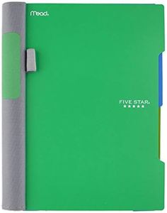 Five Star Advance Spiral Notebook, 2 Subject, College Ruled Paper, 100 Sheets, 9-1/2" x 6", Green (73160)