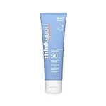Thinksport SPF 50 Mineral Sunscreen – Safe, Natural Sunblock for Sports & Active Use - Water Resistant Sun Cream –UVA/UVB Sun Protection – Vegan, Reef Friendly Sun Lotion, 3 Fl Oz (Pack of 1)