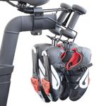 Metal Shoe Rack for Original Peloton Bike - Accessories for Peloton - Holds 2 Pairs of Cycle Shoes (2-pack)