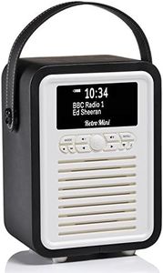 VQ Retro Mini Various DAB Radio, Black