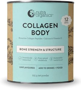 Nutra Organics Collagen Body Unflavoured 225g | Collagen Peptides with Vitamin D & Calcium | Bone Strength, Gut Support, Tissue Building (12 Serves)