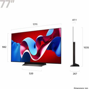 LG 77" evo C4 OLED TV – 4K Ultra HD Smart Display