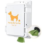 CHZUOBER Dog Poop Bag Holder, Wall Mount Dog Poop Bag Dispenser 100% Water Proof Outdoor Waste Bag Dispenser Dog Lover Gift Yard Sign Suit for Home Porch Lawn Yard (Dispenser Only)