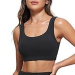 CRZ YOGA Ribbed Sports Bras for Wom