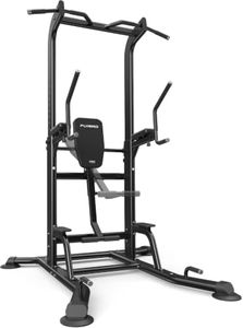 FLYBIRD PT6 Power Tower with Assisted Knee Raise, Multi-Function Pull Up Bar & Dip Station for Core and Ab Training, Heavy Duty Home Gym Equipment, 800 LBS Capacity | FED Fitness
