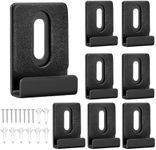 Metal Mirror Clips for Wall Mounting,Mirror Hanging Holder for Frameless Mirror with Screws Rubber Pads,Heavy Duty Mirror Hanger Bracket(8 Pack)