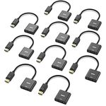 BENFEI DisplayPort to VGA 10 Pack, Gold-Plated DP to VGA Adapter (Male to Female) Compatible for Lenovo, Dell, HP, ASUS