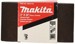 Makita 742312-8E 3-Inch x 24-Inch Abrasive Sanding Belt, 120 Grit (10/Pk)