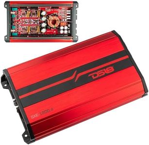 DS18 SXE-1200.4/RD Car Amplifier Stereo Full-Range Class A/B 4-Channel 60x4 RMS @4 OHM 1200 Watts - Powerful and Compact Amp for Speakers in Car Audio System