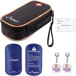 Insulin Travel Cooler Bag, with 2 Ice Packs (2022 Larger Design) Insulated Diabetic Organizer Medicine Case (X-Large)