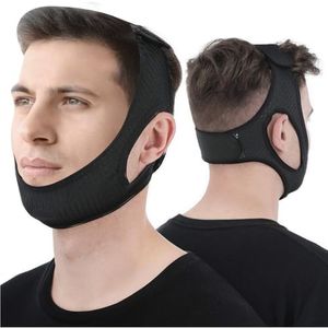 Chin Strap for Anti Snoring Devices - Breathable Chin Strap for Men and Women, Effectively Reduce Snoring, Non-Stick Hair, Don't Fade - Black, 1PCS