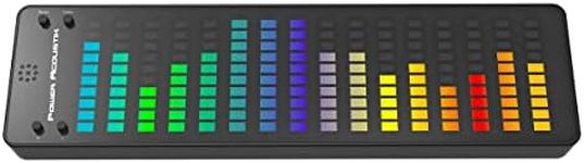 Power Acoustik Spectrum Analyzer - Music Voice Rhythm Spectrum Display, Colorful RGB Light Bar w/ 176 LED Lights, in Vehicle Dancing Lighting Panel, in Home Ambient Lights, USB C Connected