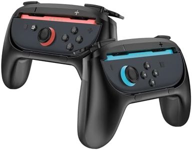 ProCase 2 Pack Joy-Con Grips for Nintendo Switch 2 2025 Released, Wear-Resistant Comfort Controller Hand Grip Handles Holder for Joycon -Black