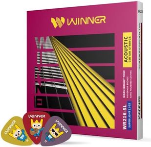 W WINNER Acoustic Guitar Strings - Phosphor Bronze, Super Light, 11-52