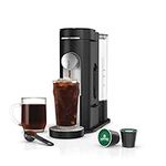 Ninja PB040C Pods & Grounds Single-Serve Coffee Maker, K-Cup Pod Compatible, 56-oz. Reservoir, Iced Coffee Maker, Black