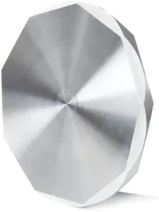 MICAIKEM 20Pack 32mm 304 Stainless Steel Faceted Edge Coin Blanks CNC Machined Challenge Ball Marker Blanks Heavy Duty 1/8" Thick for Laser Engraving and Stamping