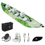 Aqua Marina Betta, Inflatable Leisure Kayak, for 3 Person, 475 cm Length, Green