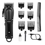 KEMEI Hair Clippers for Men, Professional Barber Clippers for Hair Cutting Cordless&Corded, Rechargeable Beard Trimmer