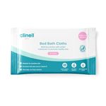 Clinell Skin Bed Bath Wipes Pack of 24 - 8 per Pack (192) - Easy to use, Containing Aloe Vera, Dermatologically Tested, Alcohol-Free, Gentle pH Neutral Formula