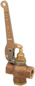 Kingston 305A Series Brass Quick Opening Flow Control Valve, Pull Lever, 3/8" NPT Female