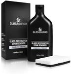 GLASSGUARD Glass Restoration Stain Remover to Clean Shower Doors - Glass Cleaner for Hard Water Stains, Water Spot, Soap Scum & Limescale - Tile & Bathtub Spot Cleaner with A Scouring Pad - 250ML