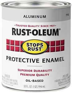 Rust-Oleum 7715502 Stops Rust Brush On Paint, Quart, Metallic Aluminum