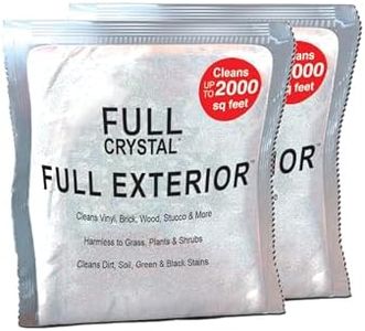 Full Exterior Refill Kits-Crystal Powder Outdoor Cleaner Packets Non-Toxic, No Scrub, No Rinse Cleaning Solution 8oz. Refill Kit (Two 4 oz. Bags)