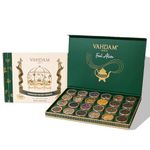 VAHDAM, Assorted Tea Sampler Set (200g, 100+ Cups) 24 Varieties - Green Tea, Chai Tea, Herbal Tea, Black Tea | Premium Tea Gift Set, Gluten Free & Non GMO | Gifts for Women & Men, Gifts for Her/Him