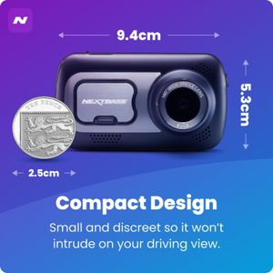 Nextbase 522GW 2K Dash Cam Front & Rear – WiFi, GPS, Night Vision, 64GB SD