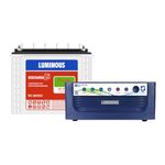 Luminous Inverter & Battery Combo (Eco Volt Neo 1050 Pure Sine Wave 900VA/12V Inverter, Red Charge RC18000 Tall Tubular 150Ah Battery) for Home, Office & Shops