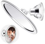 Shower Mirror Fogless for Shaving - 360 Degree Rotating Round with Suction, Razor Holder for Shower & Swivel, Mirrors, Bathroom Mirror, Bathroom Accessories, Holds Razors for Men and Women