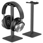 New Bee Headphone Stand Headset Stand Headphone Holder Universal Aluminum Gaming Headset Holder Earphone Display Earbuds Mount For All Headphones (Black)